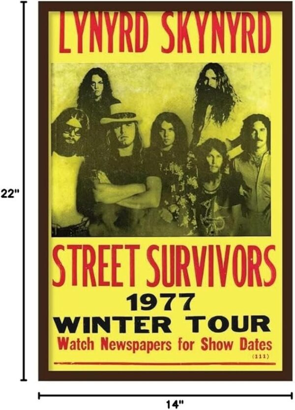 Fresh Prints of CT Showprint Concert Poster Lynyrd Skynyrd - Street Survivors - 1977 - Image 2