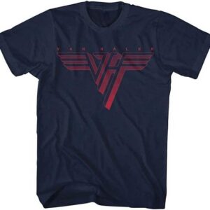 Men's Van Halen Classic Red Logo T-Shirt Navy