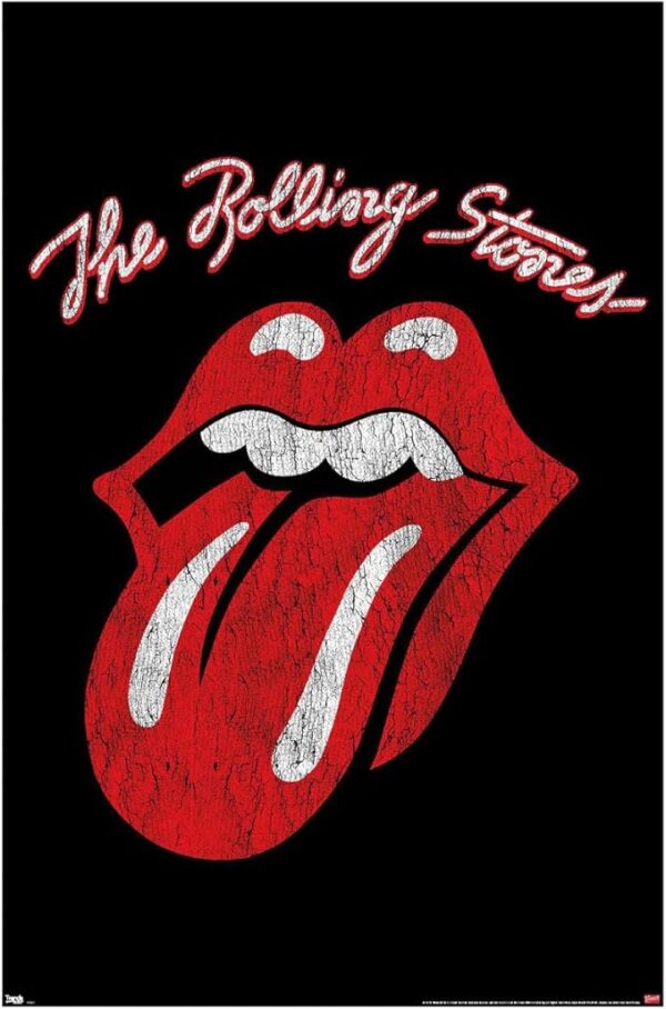 Rolling Stones - Classic Logo Wall Poster, 34L" x 22.4W", Unframed Version