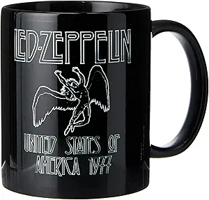 Led Zeppelin (Icarus) Black Coffee Mug, 11 oz