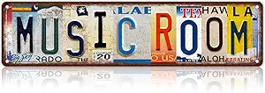 Vintage Music Room Wall Decor Street Signs Home Bar Coffee Metal Tin Signs 16 x 4 Inches