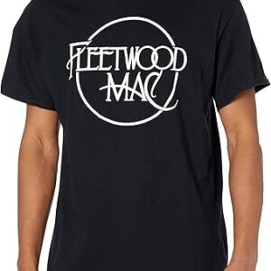Fleetwood Mac Unisex-Adult Standard Official Black Logo T-Shirt