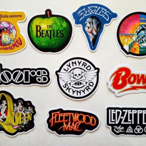 Classic Rock Sticker Pack (10 Stickers) Set 1 Bands Decals n roll Legends Rocker Punk Laptop car Metal 70's 80's Music Guitar Blues Singer Heavy Metal