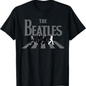The Beatles - Abbey Road Greyscale Album Cover T-Shirt